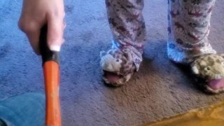 Friend trying to rupture my balls