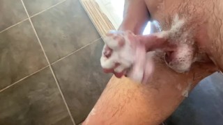 Big Dick Twink has Shower Fun