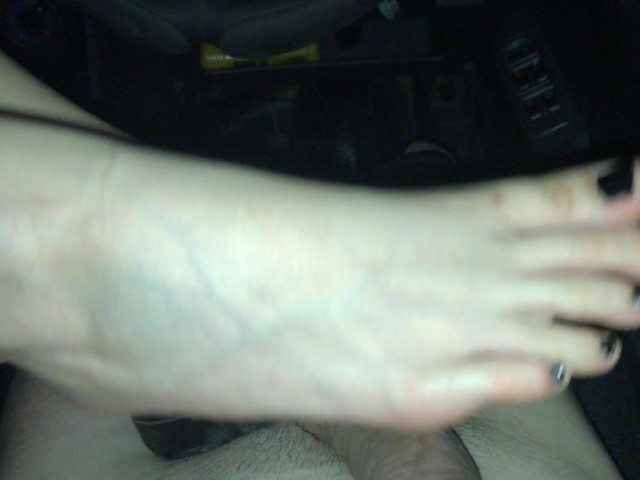 Dirty Soles and Dirty Sandal Footjob in Car - Cumshot - Footrelaxxx 