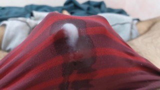 jerk off and cum in the boxer, good sound
