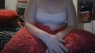 Playing and Massaging Small Pierced Tits Strip Teasing