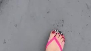 @tici_feet IG tici feet tici_feet walking in the house