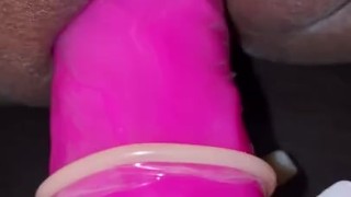 He caught her masturbation after work 