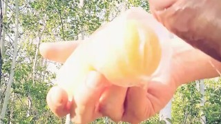 Thick throbbing cock fleshlight cum load