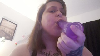 Doms maid fucked by her dildo 