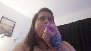 Doms maid fucked by her dildo 