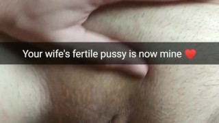 My young wife agreed on no-condom sex with her lover [Snapchat. Cuckold]