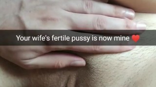 My young wife agreed on no-condom sex with her lover [Snapchat. Cuckold]