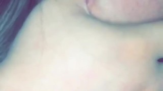 Big white girl sucks her thumb 