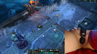 Playing with my vibrator on the highest setting makes me moan intensively! League of Legends #9 Luna