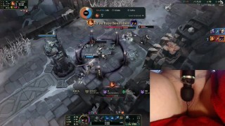 Playing with my vibrator on the highest setting makes me moan intensively! League of Legends #9 Luna