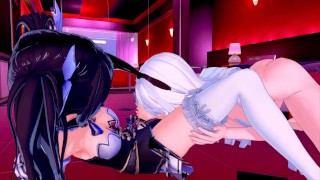 Futa Hyperdimension Neptunia Black Heart X Noire (3D HENTAI)