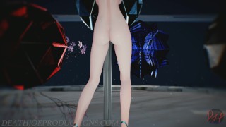 MMD R18 sexy Striping Miku - Anitta - Sua Cara