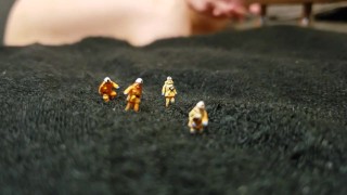 Smothering Shrunk People Under Toes