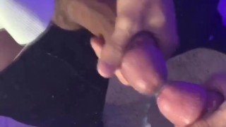 Clay Longs nutting on mirror 