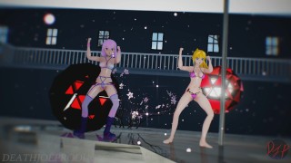 MMD SFW Pink Misaka And Aylin - Elect 1097