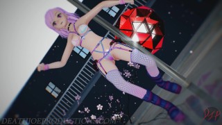 MMD SFW Pink Misaka And Aylin - Elect 1097