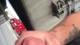 Jacking off outside
