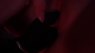 Chubby teen cums using her black rabbit for the first time 