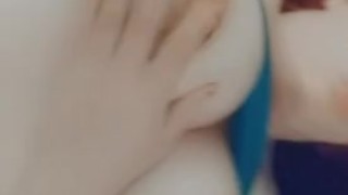 Massaging my nipples