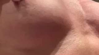 Sexy milf nipple play 