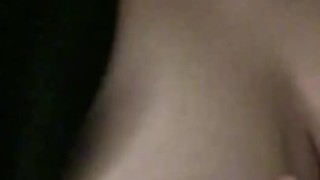 Squeezing my nipple for the camera