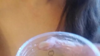 Crazy Hairy Naked Slut Smells Her Own Piss Tastes Pee on Tongue Dirty Talk