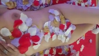teen play alone in bed