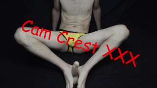 Cam Crest Gives Footjob