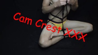 Cam Crest Binds his Feet