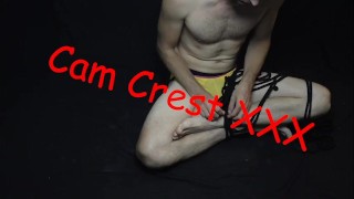 Cam Crest Binds his Feet