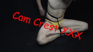 Cam Crest Binds his Feet