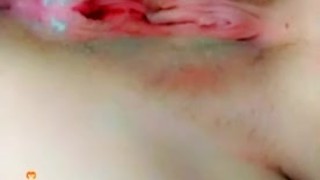 Whole body view masturbating