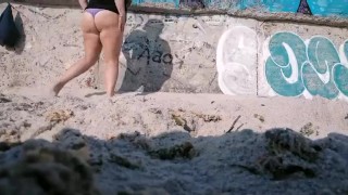 Showing public big ass and boobs. Hot BBW