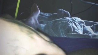 POV. BWC big white cock stroking 