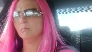 Sukie Rae plays with her tits while driving.