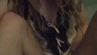 Sharkky Using A Bunny Tail Butt Plug