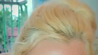 The Blonde really likes to SUCK your DICK