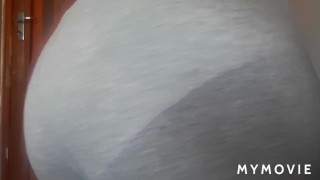 Chubby girl plays with pussy