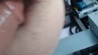 Gay Dildo anal Pipedream king cock ''. 1st time with solid vaseline. Farts.
