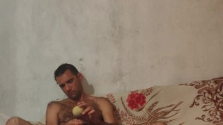 In the evening I rest with a ball.
