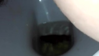 Pissing in the toilet 
