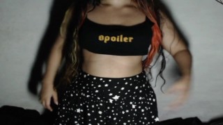 She showed on the webcam