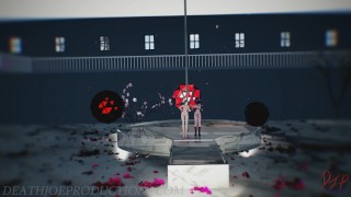 MMD SFW Mitsu And Kaat - Good Night Kiss 1100