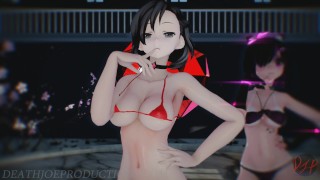 MMD SFW Mitsu And Kaat - Good Night Kiss 1100