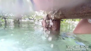 Public outdoors anal squirting milk enema