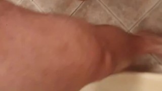 POV close up quad flexing