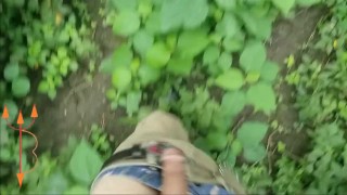 Bigtallman pissing and walking in the woods with his dick out. fan club release