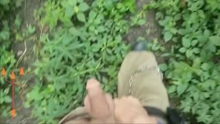 Bigtallman pissing and walking in the woods with his dick out. fan club release