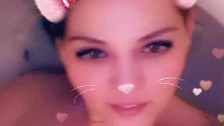 Tease in the Bathtub, Snapchat fun.